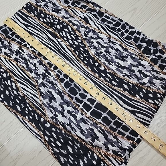 EP Pro Golf Skort XXL Pockets Pull On Animal Print Gold Chain Link Performance - Picture 12 of 15